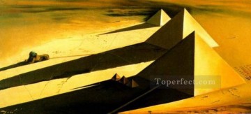 Abstracto famoso Painting - Las pirámides y la esfinge de Gizeh 1954 Surrealista